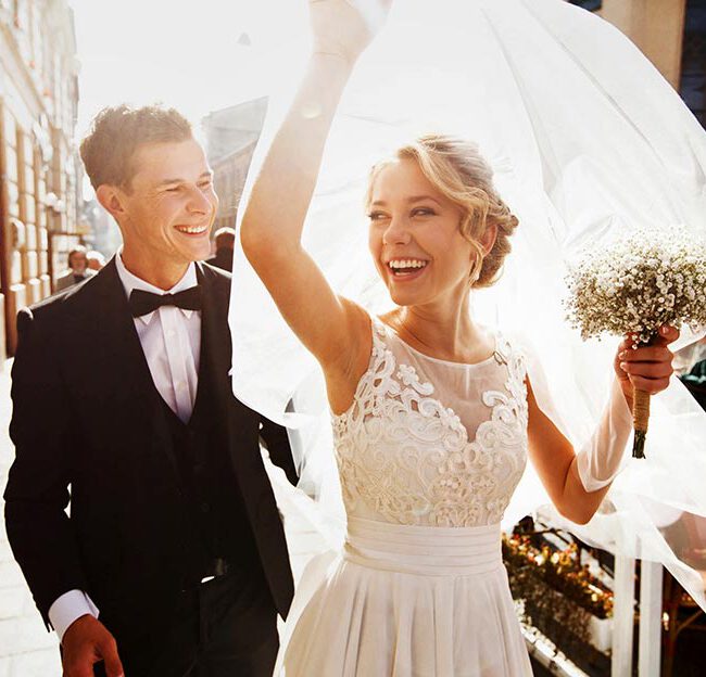 Eine Hochzeit im modernen Stil