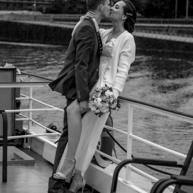 Hochzeit auf einem Schiff